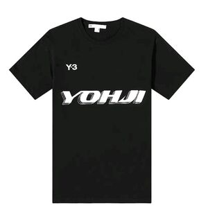 Adidas Y3 Yohji Yamamoto Black Graphic T-Shirt NWT
